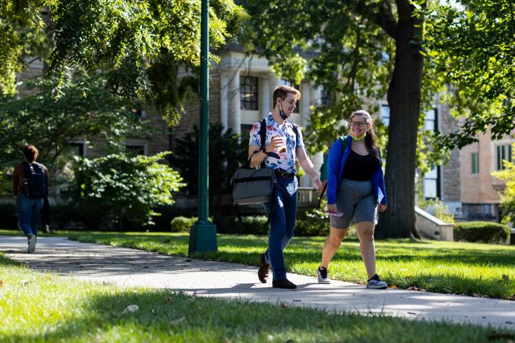 Summer scene at Scofield Hall