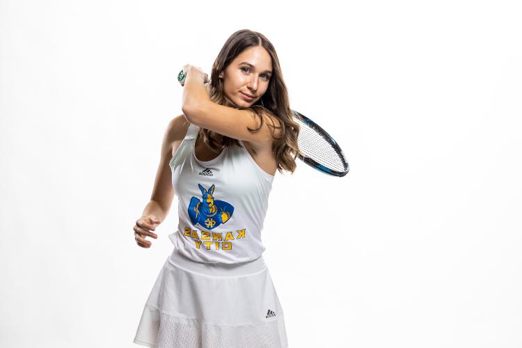 UMKC women's tennis player